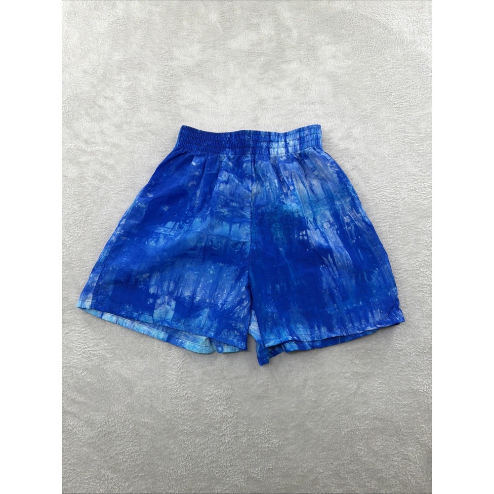 Vintage Pacific Connections Womens Blue Elastic Waist Athletic Shorts Sz Small